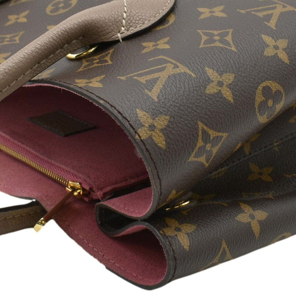 LOUIS VUITTON Flandrin Monogram Canvas Tote Shoulder Bag Brown