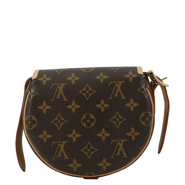 LOUIS VUITTON Tambourin Monogram Canvas Crossbody Bag Brown