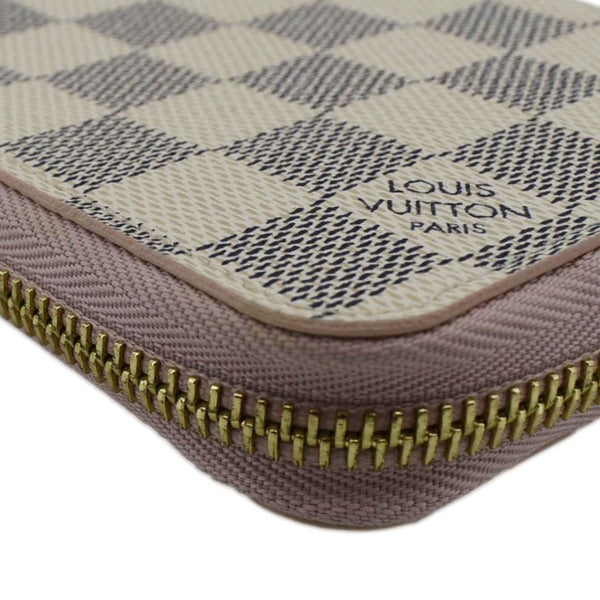 LOUIS VUITTON Damier Azur Zippy Wallet Rose ballerine
