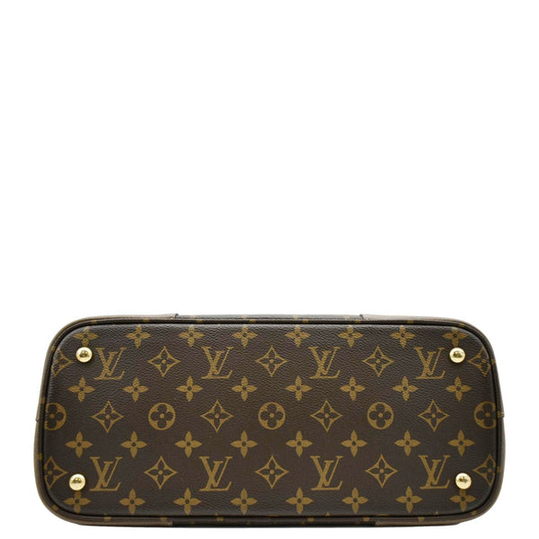 LOUIS VUITTON Flandrin Monogram Canvas Tote Shoulder Bag Brown