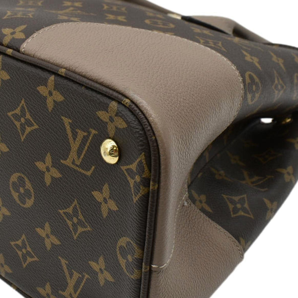LOUIS VUITTON Flandrin Monogram Canvas Tote Shoulder Bag Brown