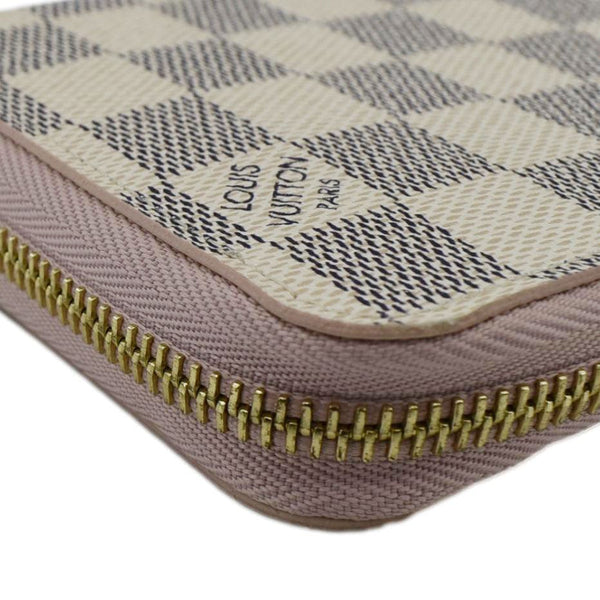 LOUIS VUITTON Damier Azur Zippy Wallet Rose ballerine