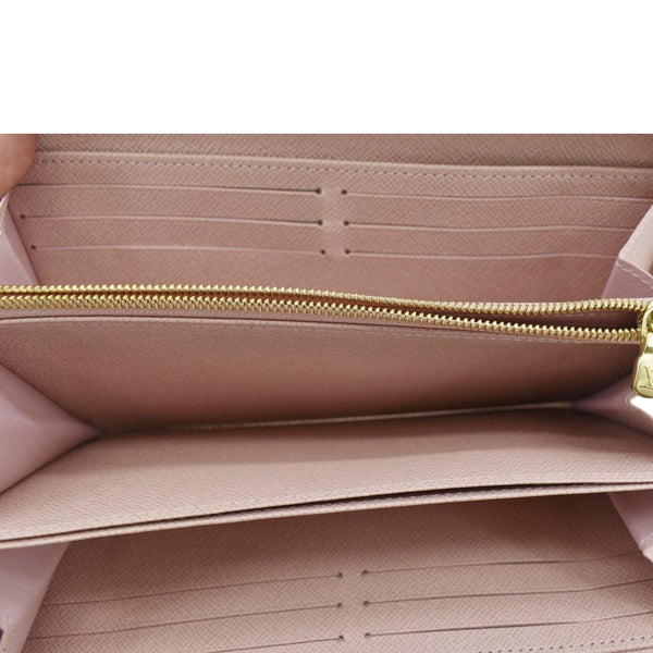 LOUIS VUITTON Damier Azur Zippy Wallet Rose ballerine