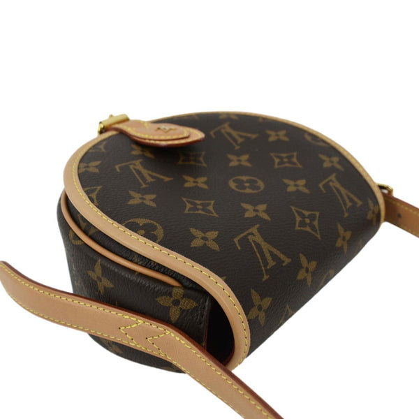LOUIS VUITTON Tambourin Monogram Canvas Crossbody Bag Brown