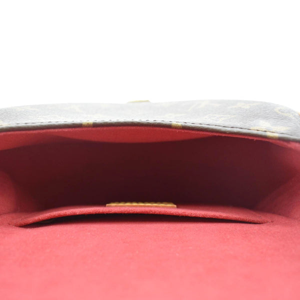 LOUIS VUITTON Tambourin Monogram Canvas Crossbody Bag Brown