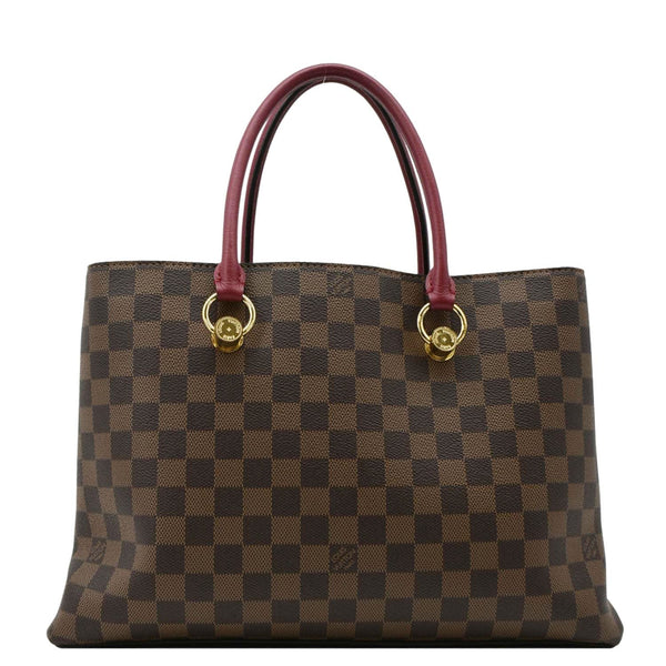 LOUIS VUITTON LV Riverside Damier Ebene Tote Bag Brown