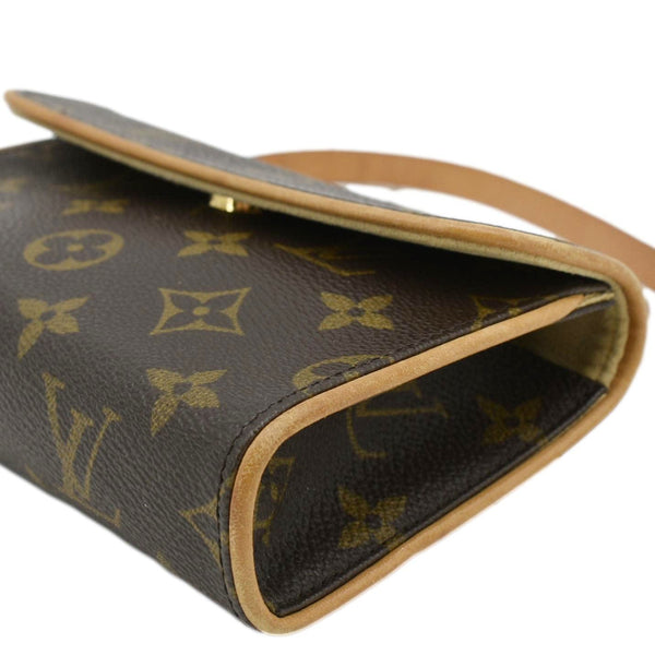 LOUIS VUITTON Pochette Florentine Monogram Canvas Waist Bag Brown