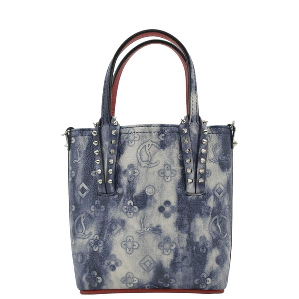 CHRISTIAN LOUBOUTIN Cabata Punk Mini Leather Crossbody Bag Blue
