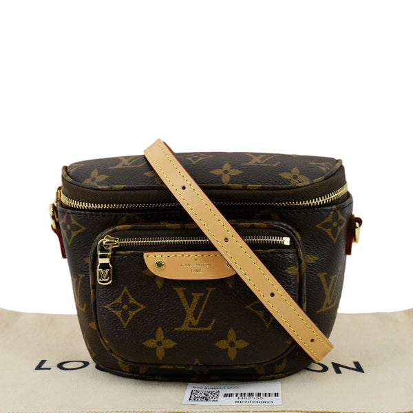 LOUIS VUITTON Mini Monogram Canvas Bumbag Brown
