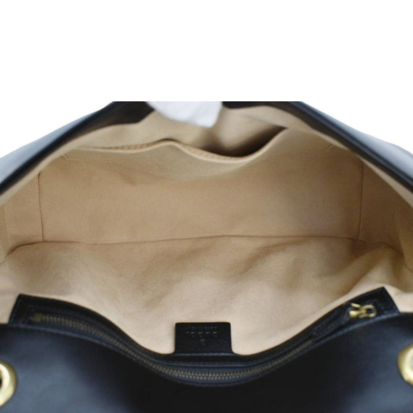 GUCCI GG Marmont Medium Matelasse Shoulder Bag Black 443496