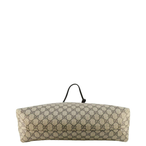 GUCCI Reversible Medium GG Supreme Canvas Tote Bag Dark Brown