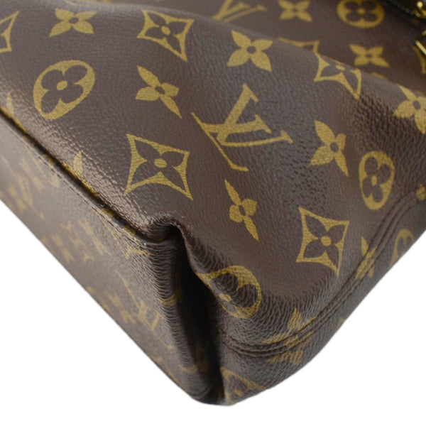 LOUIS VUITTON Tuileries Besace Monogram Canvas Shoulder Bag Navy Blue