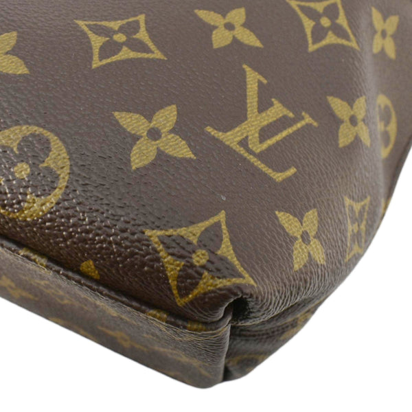 LOUIS VUITTON Tuileries Besace Monogram Canvas Shoulder Bag Navy Blue