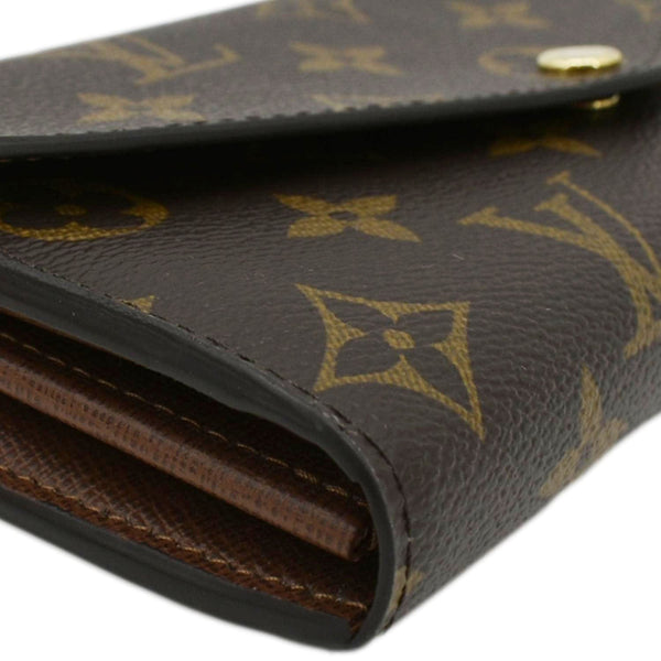 LOUIS VUITTON Sarah Monogram Canvas Wallet Brown