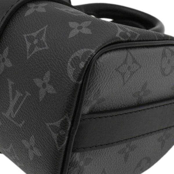 LOUIS VUITTON Keepall 25 Bandouliere Monogram Eclipse Reverse Canvas Crossbody Bag Black