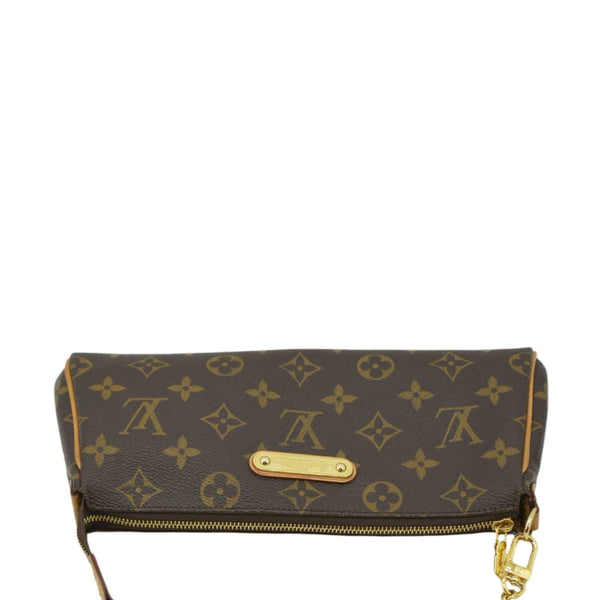 LOUIS VUITTON Pochette Eva Monogram Canvas Crossbody Bag Brown