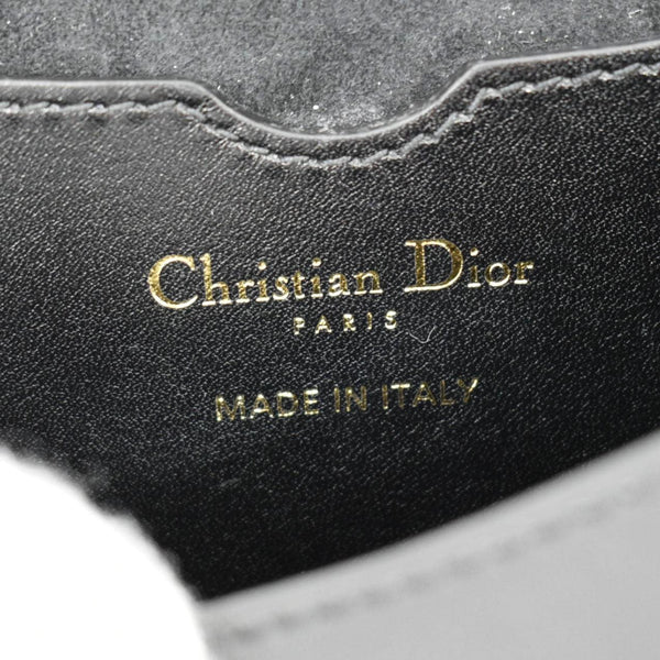 CHRISTIAN DIOR Bobby Medium Calfskin Leather Shoulder Bag Black