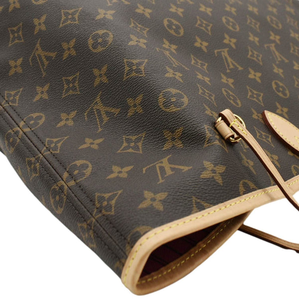 LOUIS VUITTON Neverfull GM Monogram Canvas Shoulder Bag Fuchsia