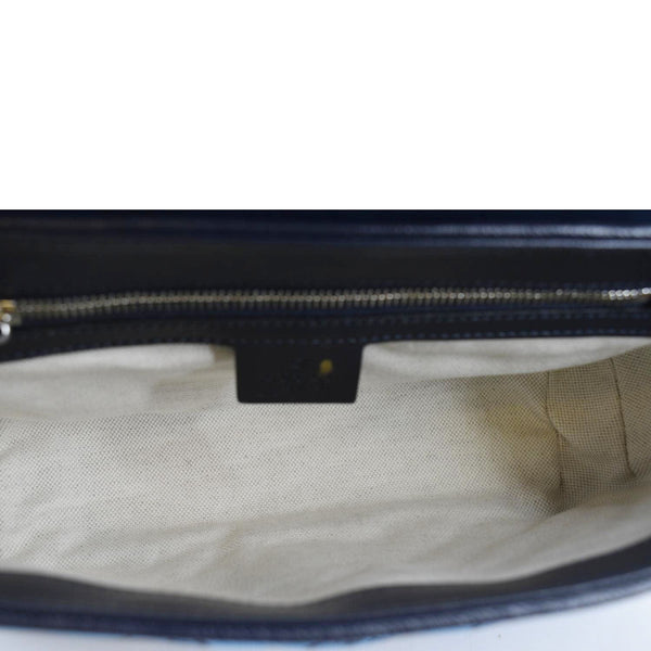 GUCCI GG Marmont Small Matelasse Canvas Shoulder Bag Blue 443497