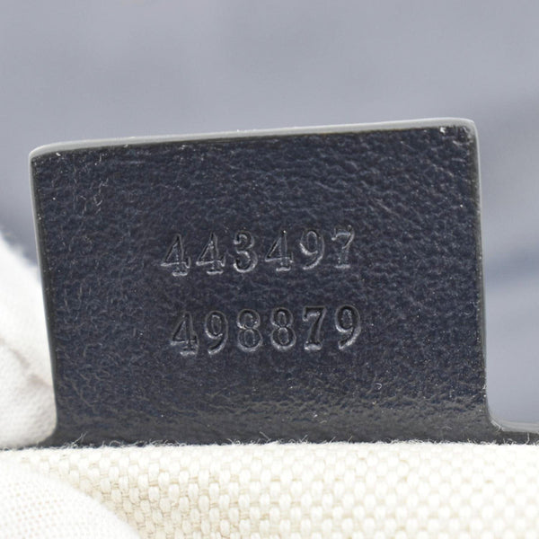 GUCCI GG Marmont Small Matelasse Canvas Shoulder Bag Blue 443497