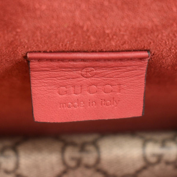 GUCCI Dionysus Small Rectangular GG Supreme Canvas Shoulder Bag Beige 499623