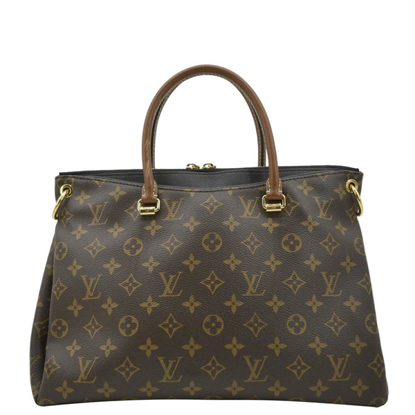 LOUIS VUITTON Pallas MM Monogram Canvas Shoulder Bag Brown