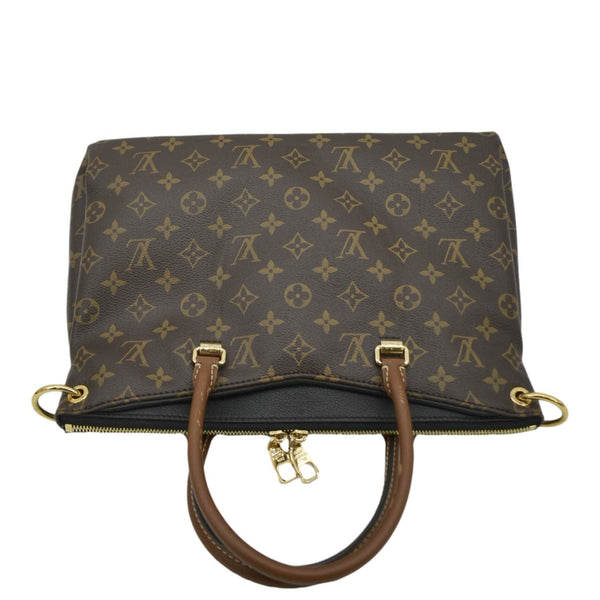 LOUIS VUITTON Pallas MM Monogram Canvas Shoulder Bag Brown