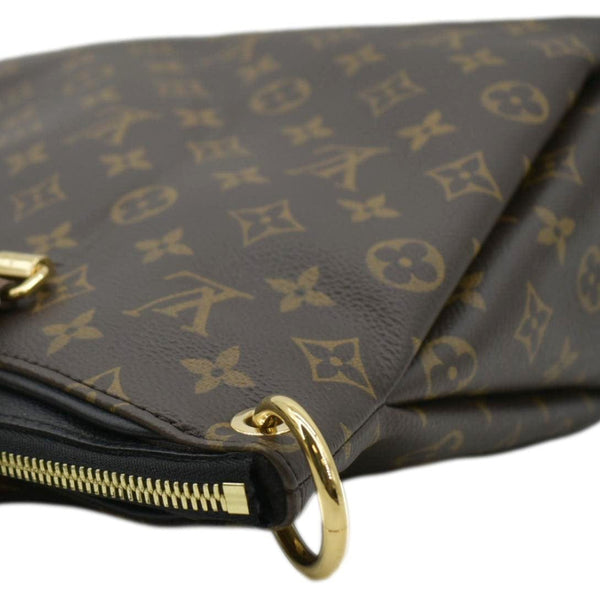 LOUIS VUITTON Pallas MM Monogram Canvas Shoulder Bag Brown