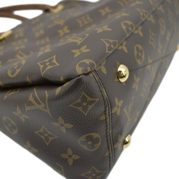 LOUIS VUITTON Pallas MM Monogram Canvas Shoulder Bag Brown