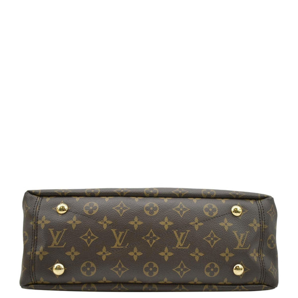 LOUIS VUITTON Pallas MM Monogram Canvas Shoulder Bag Brown