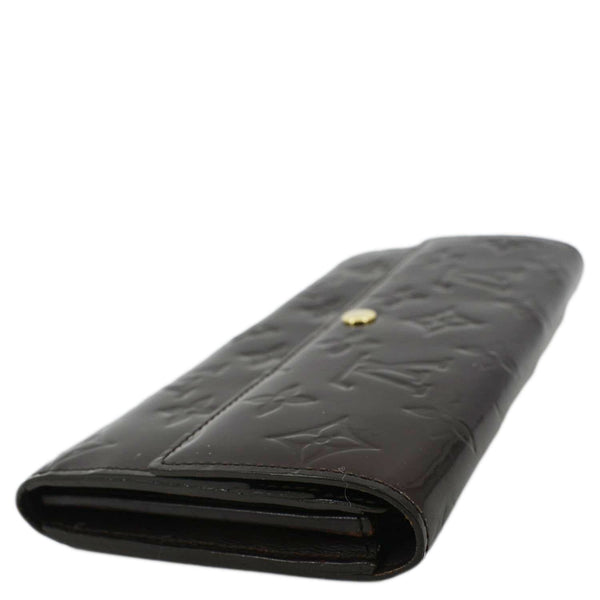 LOUIS VUITTON Sarah Vintage Vernis Leather Wallet Amarante