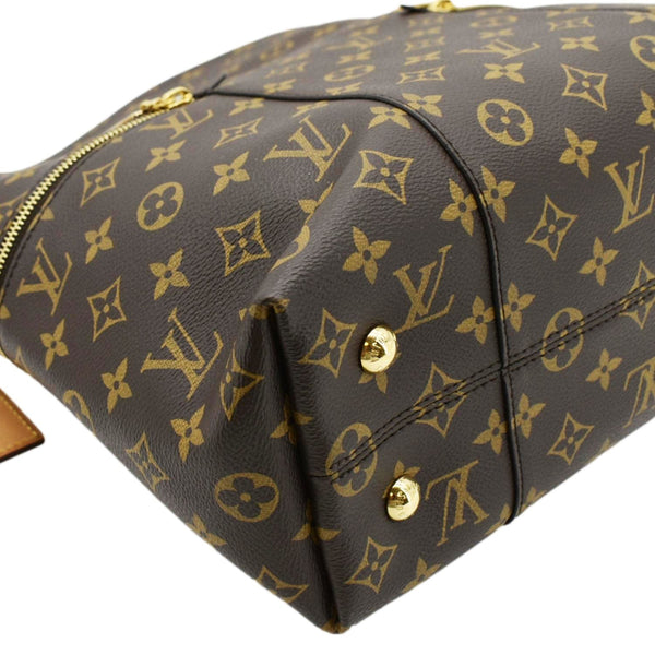LOUIS VUITTON Melie Monogram Canvas Hobo Bag Brown