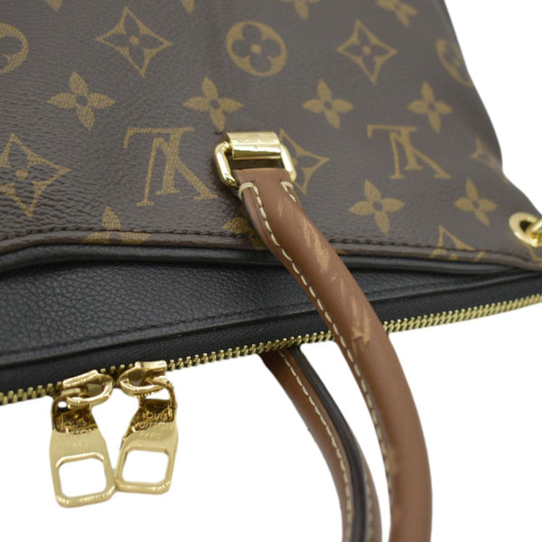 LOUIS VUITTON Pallas MM Monogram Canvas Shoulder Bag Brown