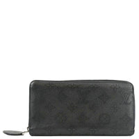 LOUIS VUITTON Mahina Leather Zippy Wallet Galet Black