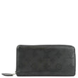 LOUIS VUITTON Mahina Leather Zippy Wallet Galet Black