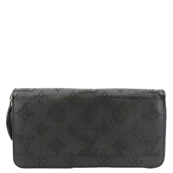 LOUIS VUITTON Mahina Leather Zippy Wallet Galet Black