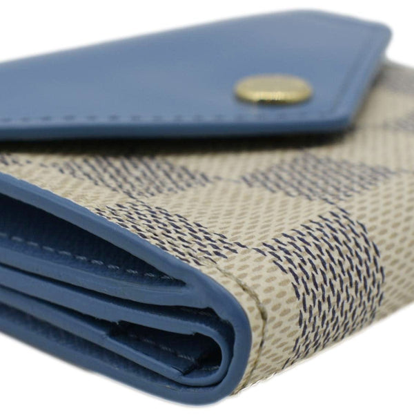 LOUIS VUITTON Zoe Damier Azur Wallet Light Blue