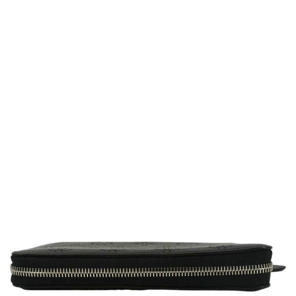 LOUIS VUITTON Mahina Leather Zippy Wallet Galet Black
