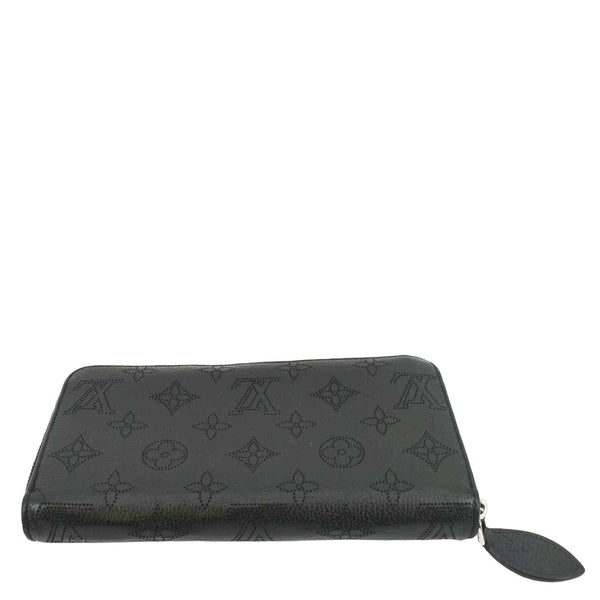 LOUIS VUITTON Mahina Leather Zippy Wallet Galet Black
