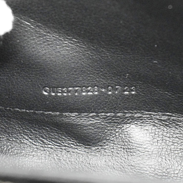 YVES SAINT LAURENT Cassandre Chain Wallet Leather Crossbody Bag Black