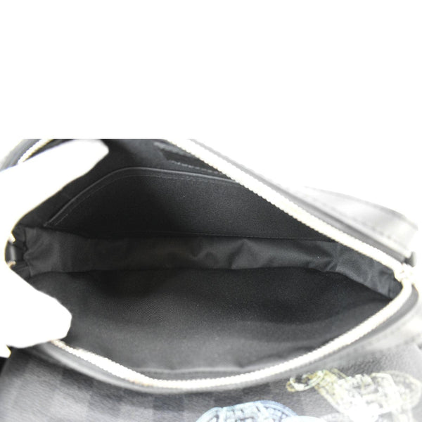 LOUIS VUITTON Trio Damier Graphite Wild Animals Messenger Bag Black