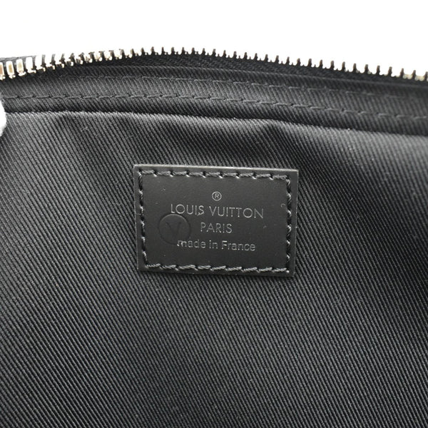 LOUIS VUITTON Trio Damier Graphite Wild Animals Messenger Bag Black