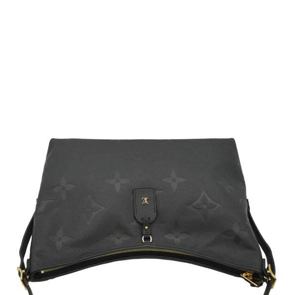 LOUIS VUITTON Carryall MM Empreinte Leather Shoulder Bag Black