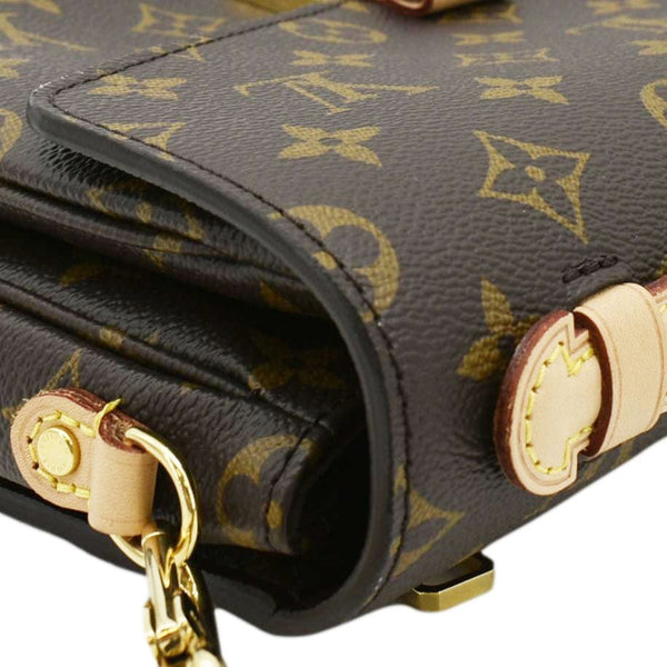 LOUIS VUITTON Metis Pochette Monogram Canvas Crossbody Bag Brown