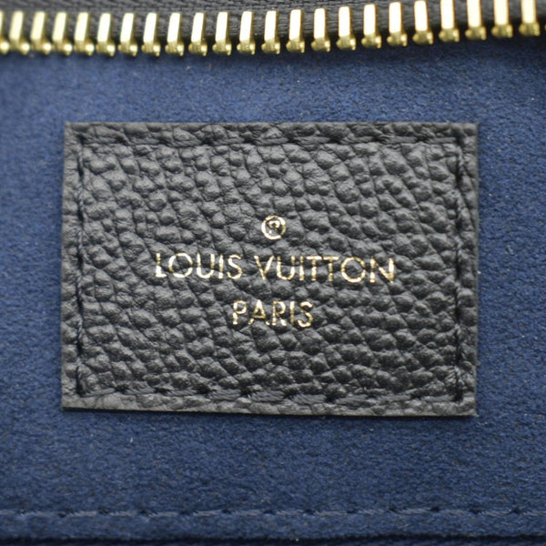 LOUIS VUITTON Carryall MM Empreinte Leather Shoulder Bag Black