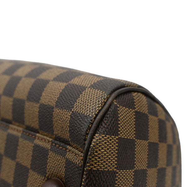 LOUIS VUITTON Ribera GM Damier Ebene Satchel Bag Brown