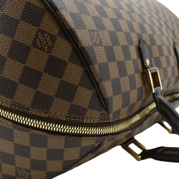 LOUIS VUITTON Ribera GM Damier Ebene Satchel Bag Brown