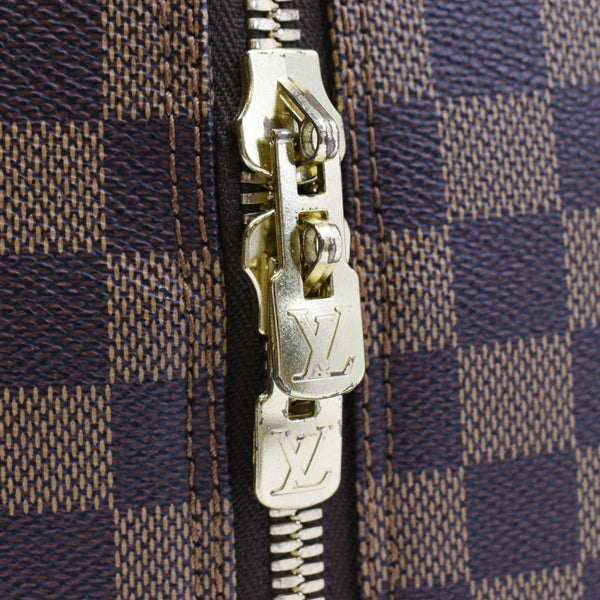 LOUIS VUITTON Ribera GM Damier Ebene Satchel Bag Brown