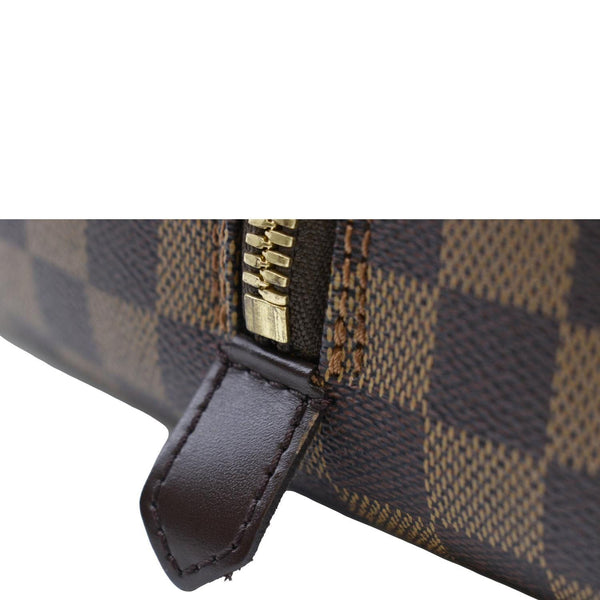 LOUIS VUITTON Ribera GM Damier Ebene Satchel Bag Brown