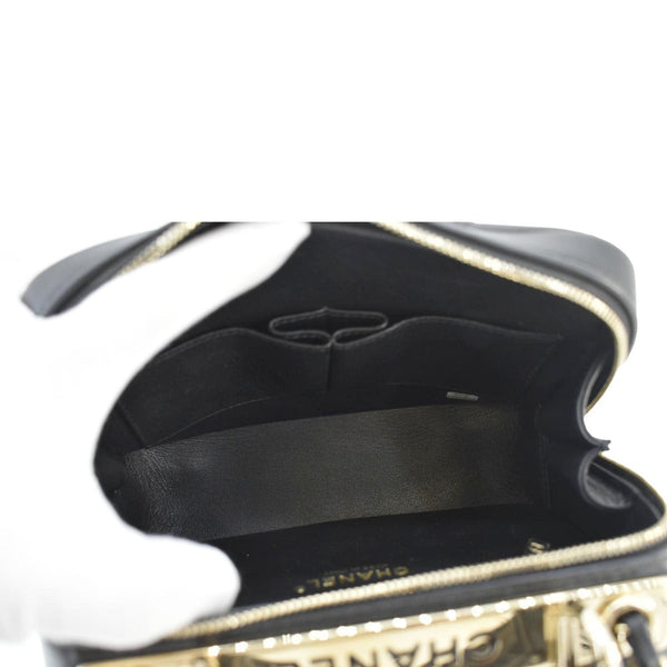 CHANEL Trendy CC Bowling Quilted Leather Shoulder Bag Black